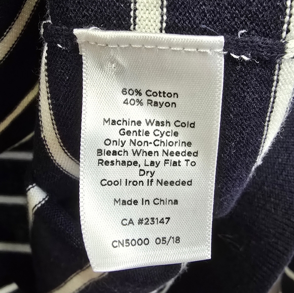 Talbots Striped Corgi Sweater Size Medium - Picture 6 of 10